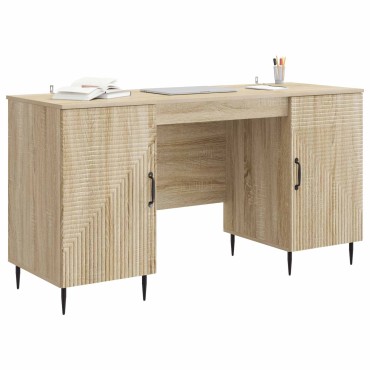 vidaXL Γραφείο Sonoma Δρυς 142,5x50x75cm Επεξεργασμένο Ξύλο 1 τεμ.