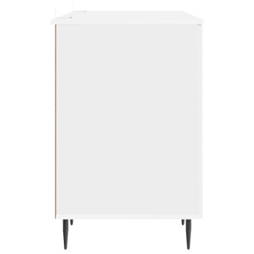 vidaXL Γραφείο Γυαλιστερό Λευκό 142,5x50x75cm Επεξεργασμένο Ξύλο 1 τεμ.