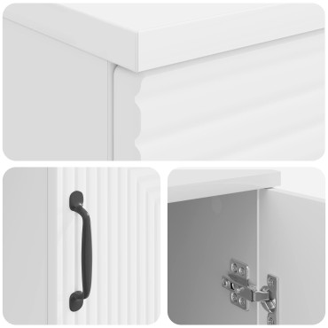 vidaXL Γραφείο Γυαλιστερό Λευκό 142,5x50x75cm Επεξεργασμένο Ξύλο 1 τεμ.