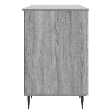 vidaXL Γραφείο Γκρι Sonoma 142,5x50x75cm Επεξεργασμένο Ξύλο 1 τεμ.