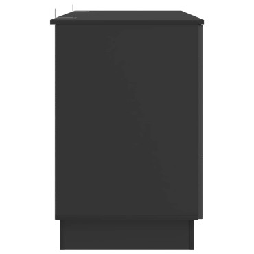 vidaXL Γραφείο Μαύρο 142,5x50x75cm Επεξεργασμένο Ξύλο 1 τεμ.