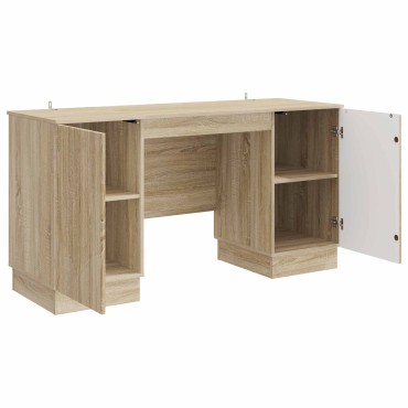 vidaXL Γραφείο Sonoma Δρυς 142,5x50x75cm Επεξεργασμένο Ξύλο 1 τεμ.