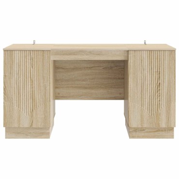 vidaXL Γραφείο Sonoma Δρυς 142,5x50x75cm Επεξεργασμένο Ξύλο 1 τεμ.