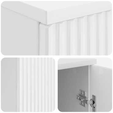 vidaXL Γραφείο Γυαλιστερό Λευκό 142,5x50x75cm Επεξεργασμένο Ξύλο 1 τεμ.
