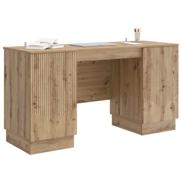 vidaXL Γραφείο Artisan Δρυς 142,5x50x75cm Επεξεργασμένο Ξύλο 1 τεμ.
