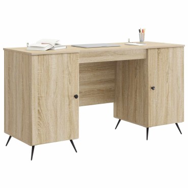 vidaXL Γραφείο Sonoma Δρυς 142,5x50x75cm Επεξεργασμένο Ξύλο 1 τεμ.