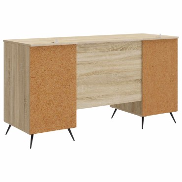 vidaXL Γραφείο Sonoma Δρυς 142,5x50x75cm Επεξεργασμένο Ξύλο 1 τεμ.