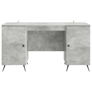 vidaXL Γραφείο Γκρι Σκυροδέματος 142,5x50x75cm 1 τεμ.