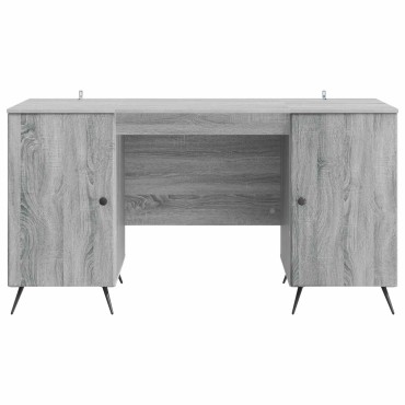vidaXL Γραφείο Γκρι Sonoma 142,5x50x75cm Επεξεργασμένο Ξύλο 1 τεμ.