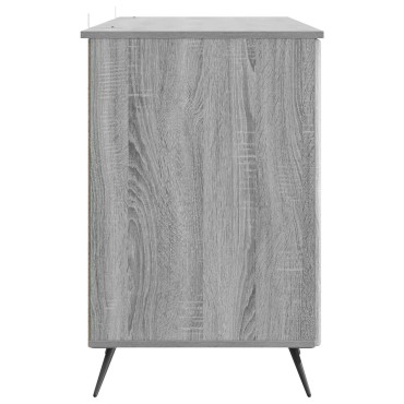 vidaXL Γραφείο Γκρι Sonoma 142,5x50x75cm Επεξεργασμένο Ξύλο 1 τεμ.