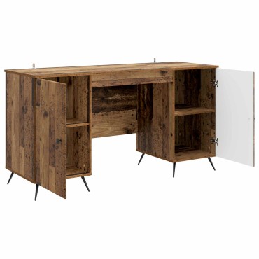 vidaXL Γραφείο Παλαιωμένο ξύλο 142,5x50x75cm Επεξεργασμένο Ξύλο 1 τεμ.