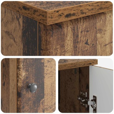 vidaXL Γραφείο Παλαιωμένο ξύλο 142,5x50x75cm Επεξεργασμένο Ξύλο 1 τεμ.