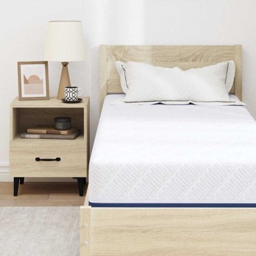 vidaXL Στρώμα Μέτρια σκληρό 70x200cm Λευκό και Μπλε 1 τεμ. - Μονό