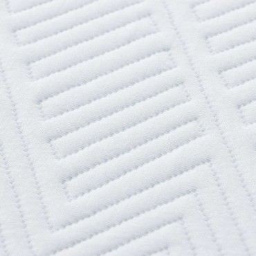 vidaXL Στρώμα Μέτρια σκληρό 70x200cm Λευκό και Μπλε 1 τεμ. - Μονό