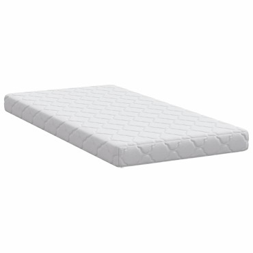 vidaXL Στρώμα Λευκό 70x140cm Ζακάρ ύφασμα 1 τεμ. - Μονό
