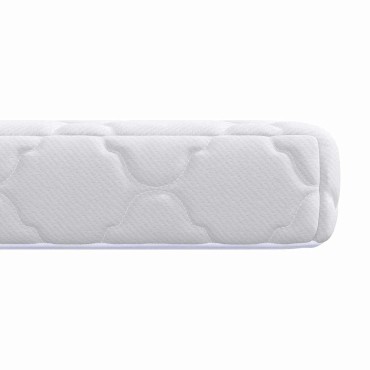 vidaXL Στρώμα Λευκό 70x140cm Ζακάρ ύφασμα 1 τεμ. - Μονό