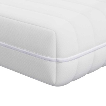 vidaXL Στρώμα Λευκός 70x140cm Τσέπες ελατηρίων 1 τεμ. - Μονό