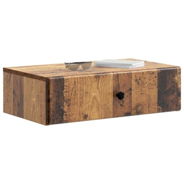 vidaXL Τραπεζάκι Τοίχου Παλαιωμένο ξύλο 59x34,5x17cm