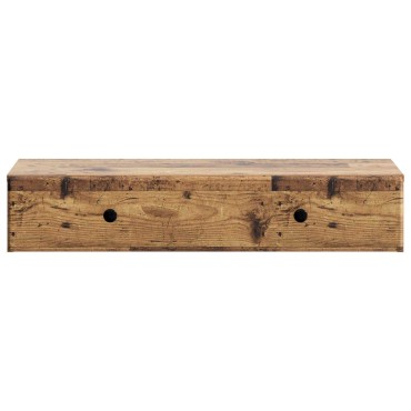 vidaXL Τραπεζάκι Τοίχου Παλαιωμένο ξύλο 87,5x34,5x17cm