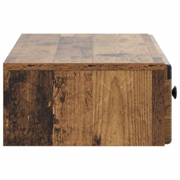 vidaXL Τραπεζάκι Τοίχου Παλαιωμένο ξύλο 87,5x34,5x17cm