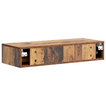 vidaXL Τραπεζάκι Τοίχου Παλαιωμένο ξύλο 87,5x34,5x17cm