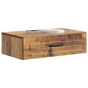 vidaXL Τραπεζάκι Τοίχου Παλαιωμένο ξύλο 59x34,5x17cm