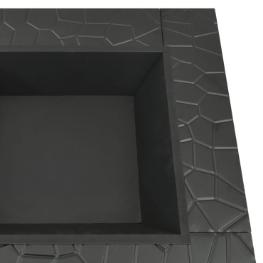 vidaXL Τζάκι Εξωτερικού Χώρου XXL 81x81x47 εκ. Ατσάλινο με Σκαλιστήρι