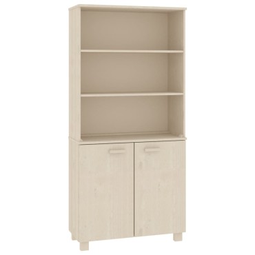 vidaXL Ντουλάπι HAMAR από Μασίφ Ξύλο Πεύκου Μελί 85x35x180cm 1 τεμ.
