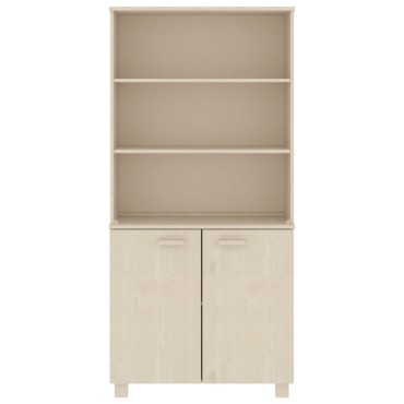 vidaXL Ντουλάπι HAMAR από Μασίφ Ξύλο Πεύκου Μελί 85x35x180cm 1 τεμ.
