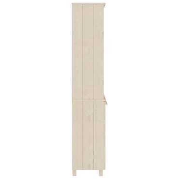vidaXL Ντουλάπι HAMAR από Μασίφ Ξύλο Πεύκου Μελί 85x35x180cm 1 τεμ.