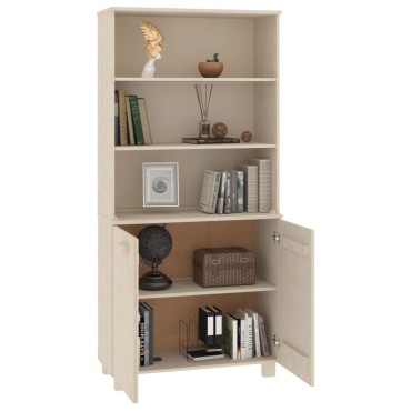 vidaXL Ντουλάπι HAMAR από Μασίφ Ξύλο Πεύκου Μελί 85x35x180cm 1 τεμ.