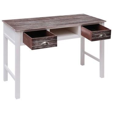 vidaXL Γραφείο Καφέ 110x45x76cm Ξύλινο 1 τεμ.