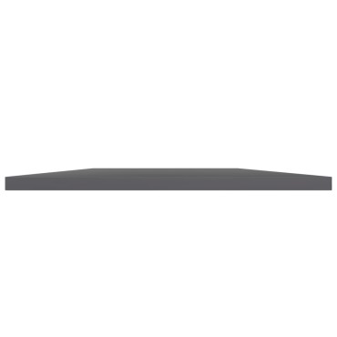 vidaXL Ράφια Βιβλιοθήκης 4 τεμ. Γυαλ. Γκρι 100x40x1,5cm Μοριοσανίδα