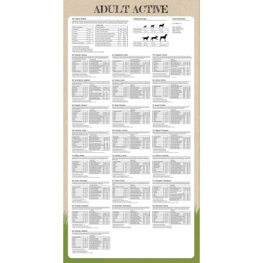 vidaXL Ξηρά Τροφή Σκύλων Premium Adult Active Chicken & Fish 2τεμ 30 κ
