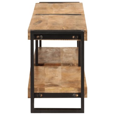 vidaXL Έπιπλο Τηλεόρασης 160x30x40cm από Μασίφ Ξύλο Μάνγκο