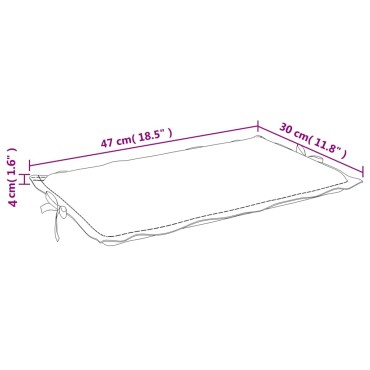 vidaXL Μαξιλάρι Ξαπλώστρας Μπλε & Λευκό Ριγέ από Ύφασμα Oxford 186x58x4cm
