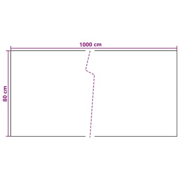 vidaXL Οθόνη Μπαλκονιού Σκούρο Γκρι 1000x80cm συνθετικό ρατάν