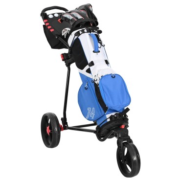 vidaXL Καρότσι Γκολφ Μαύρο 110 x 60 x 132 εκ Σίδερο