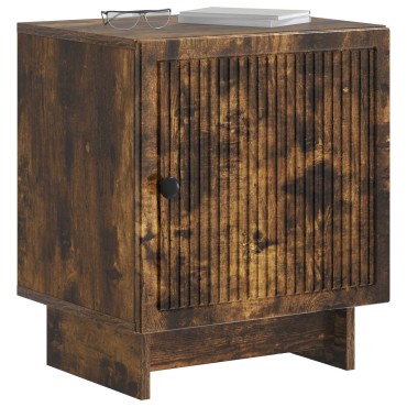 vidaXL Κομοδίνο Καπνισμένο Ξύλο Δρυός 43x34,5x50 εκ 1 τεμ.
