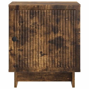 vidaXL Κομοδίνο Καπνισμένο Ξύλο Δρυός 43x34,5x50 εκ 1 τεμ.