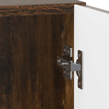 vidaXL Κομοδίνο Καπνισμένο Ξύλο Δρυός 43x34,5x50 εκ 1 τεμ.