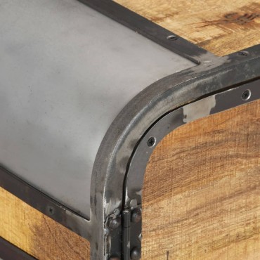 vidaXL Έπιπλο Τηλεόρασης 110x30x42cm από Μασίφ Ξύλο Μάνγκο