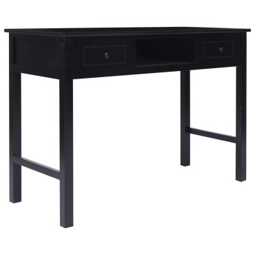 vidaXL Γραφείο Μαύρο 110x45x76cm Ξύλινο 1 τεμ.