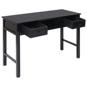 vidaXL Γραφείο Μαύρο 110x45x76cm Ξύλινο 1 τεμ.