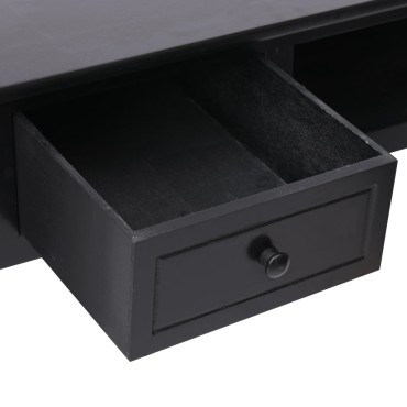 vidaXL Γραφείο Μαύρο 110x45x76cm Ξύλινο 1 τεμ.
