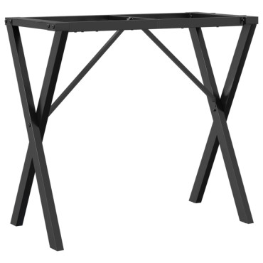 vidaXL Πόδια Τραπεζαρίας σε Σχήμα «Χ» 80x40x73cm Ατσάλι 1 τεμ.