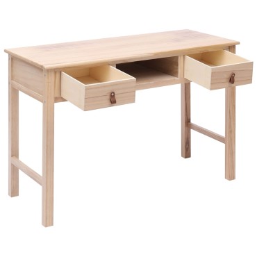 vidaXL Γραφείο Φυσικό Χρώμα 110x45x76cm Ξύλινο 1 τεμ.