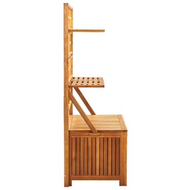 vidaXL Μπαούλο Αποθήκευσης με Καφασωτό 99x55x160cm Μασίφ Ξύλο Ακακίας 1 τεμ.
