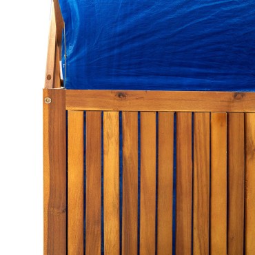 vidaXL Μπαούλο Αποθήκευσης με Καφασωτό 99x55x160cm Μασίφ Ξύλο Ακακίας 1 τεμ.