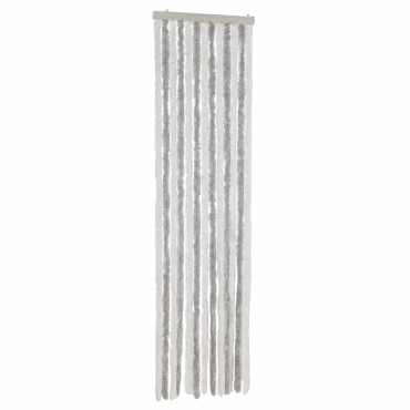 vidaXL Σήτα Εντόμων Ανοιχτό Γκρι / Λευκό 56 x 185 εκ. από Σενίλ